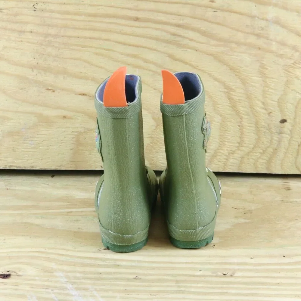 New Kidorable Rain Boots Dinosaur Green Boys 5 Wellies Shoes
